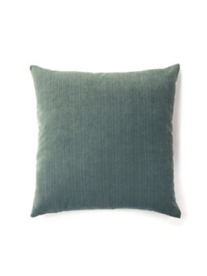 Strie Velvet Pillow 22 X 22 - Mineral VWSTRIEPILL0027 by Scalamandre Designer Pillows 93% POLYESTER 7% RAYON U.S.A. Horizontal: and Vertical: 0 - Swanky Fabrics -