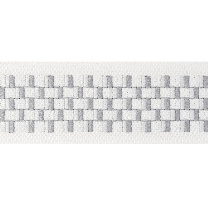 Dimensions Tape 5 Silver by Stout Trim Stout Trim Dimensions Tape 5 SilverTrim STITCHED UP TRIM INDIA </p><p>Repeat: H: 2.500, V: 0.625 2.5 in - Fabric Carolina -