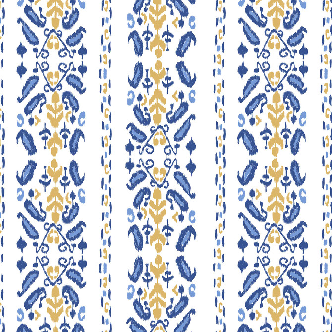 Ikat 3 Frenchblue by Aoc Fabric Aoc Fabric Ikat 3 FrenchblueFabric THE ART OF COLOR CAPRICORN UK </p><p>Repeat: H: 18.000, V: 15.875 55 in - Fabric Carolina -