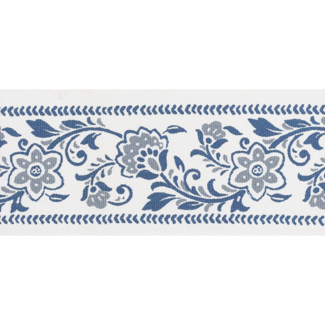 Buford Tape 4 Cadet by Stout Designer Trim NATURAL BEAUTY TRIM 100%COT INDIA FLAME RETARDANT-U.F.A.C. CLASS 1 CATB 117-2013 Horizontal: 4.000 and Vertical: 5.750 4 in - Swanky Fabrics -