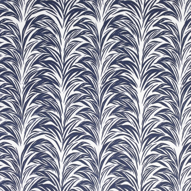 7825-2 Zebra Fern Navy by Aoc Designer Fabric HARBOR VIEW VICTORIA LARSON SHOWROOM 50%COT 50%LIN USA FLAME RETARDANT-U.F.A.C. CLASS 1 CATB 117-2013 (WYZENBEEK 63 000 DOUBLE RUB WEAR TEST (HEAVY DUTY)) Horizontal: 6.375 and Vertical: 5.375 57 in - Swanky Fabrics -