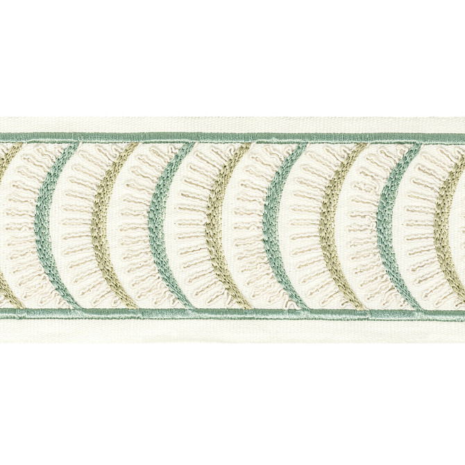 Aura Tape 4 Shoreline by Stout Designer Trim STITCHED UP TRIM 100%COT %BEMB INDIA Horizontal: 4.000 and Vertical: 1.875 4 in - Swanky Fabrics -