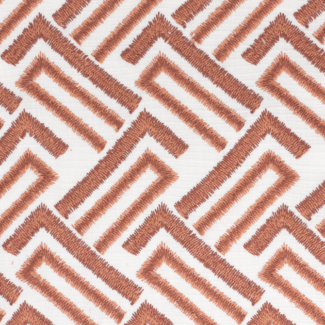 Stuckert 1 Terracotta by Stout Fabric Stout Fabric Stuckert 1 TerracottaFabric RAINBOW LIBRARY CAMELLIA/CLAY INDIA </p><p>Repeat: H: 3.000, V: 4.500 54 in - Fabric Carolina -