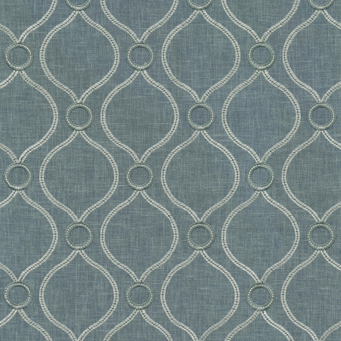 Curveball Emb Chambray-Nc21 410603 by PKL Studio Designer Fabric - 70% Polyester 30% Cotton Embroid:100% Polyester INDIA 51000 Horizontal: 4.625 and Vertical: 4 58 - Swanky Fabrics -