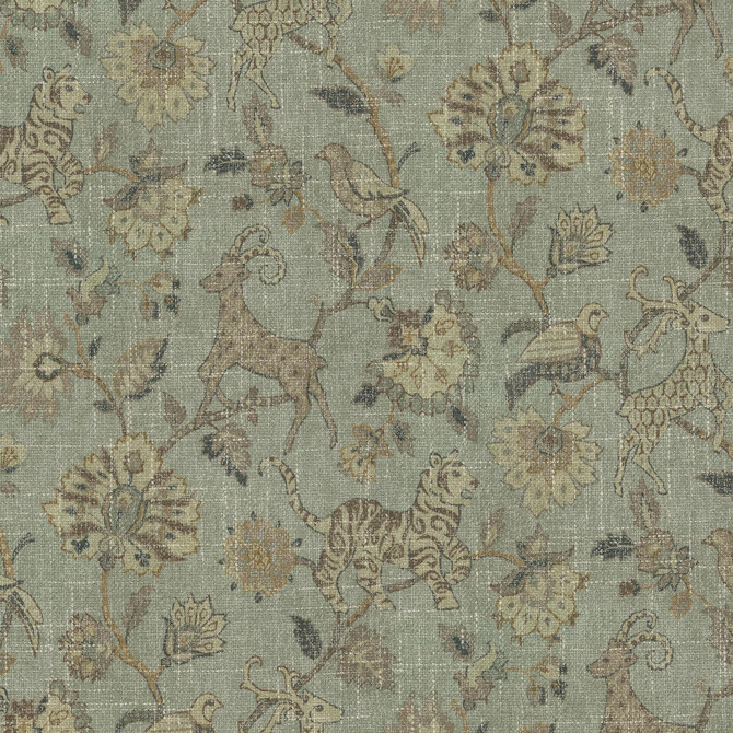 On Safari Moonstone 410661 by PKL Studio Designer Fabric 80% Polyester, 20% Rayon China 51000 Horizontal: 13.5 and Vertical: 27 55 - Swanky Fabrics -