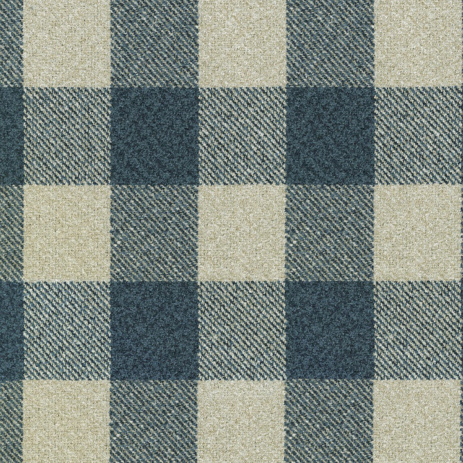 Check Box Indigo 411451 by PKL Studio Designer Fabric - 100% polyester China 51000 Horizontal: 6.75 and Vertical: 6.5 56 - Swanky Fabrics -
