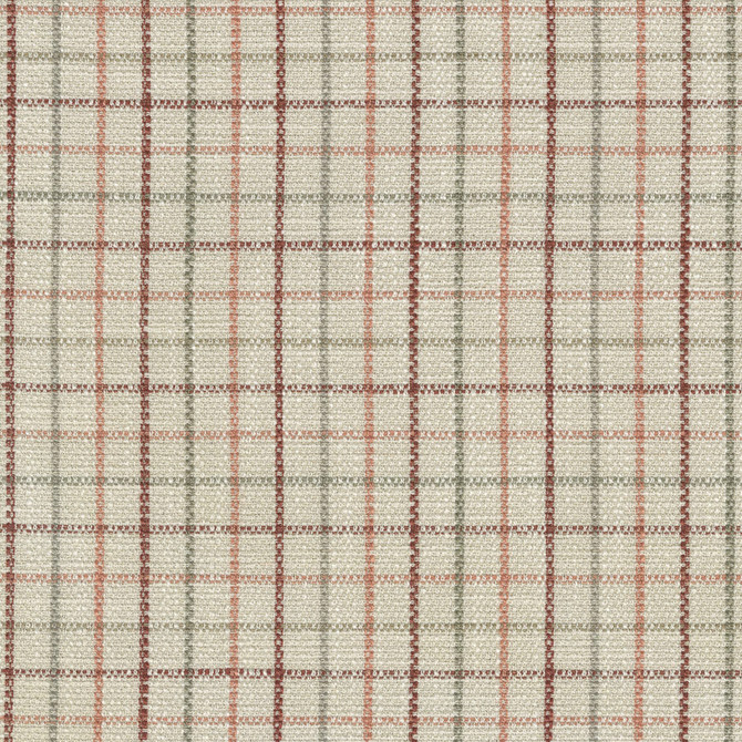 Keep In Check Coral 411581 by PKL Studio Designer Fabric - 100% polyester China 51000 Horizontal: 33 and Vertical: 33 55 - Swanky Fabrics -