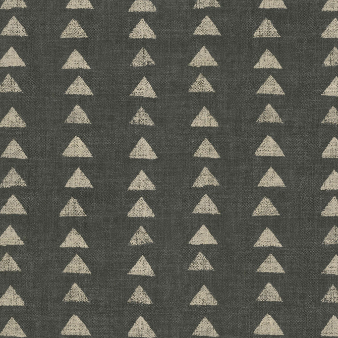Nomadic Triangle Ebony 408454 by PKL Studio Designer Fabric - 75% cotton, 25% linen Pakistan 27000 Horizontal: 13.5 and Vertical: 12.6 54 - Swanky Fabrics -