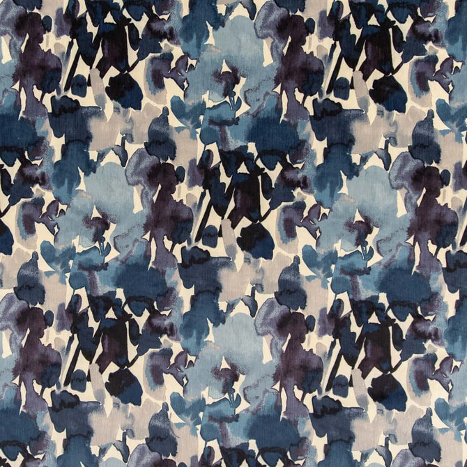 CB900-75 by Charlotte Designer Fabric Shades of Navy 100% Polyester Asia Exceeds 30,000 Wyzenbeek Rubs </p><p>Repeat: Horizontal 25" x Vertical 27" 54 Inches - Swanky Fabrics -