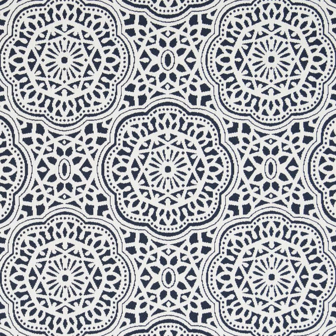 D2546 Indigo by Charlotte Designer Fabric Veranda 100% Polypropylene USA Exceeds 60,000 Wyzenbeek Rubs </p><p>Repeat: Horizontal 13" x Vertical 14" 54 Inches - Swanky Fabrics -