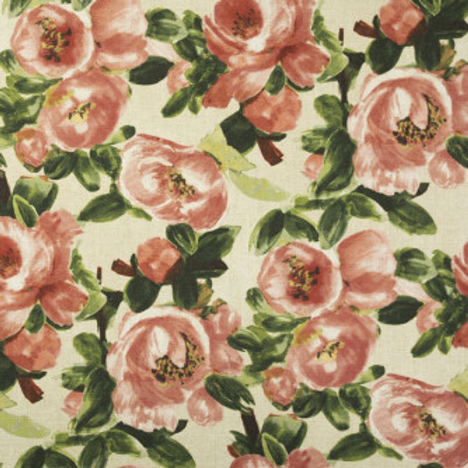 Roseland Rose by Mitchell Designer Fabric #2203 95% Polyester,5% Linen Imported </p><p>Repeat: Horizontal: 27 and Vertical: 26 54 - Swanky Fabrics -