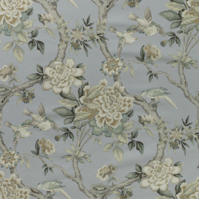 Morningside Platinum by Mitchell Designer Fabric #2106 100% Cotton Imported </p><p>Repeat: Horizontal: 13.5 and Vertical: 25.25 54 - Swanky Fabrics -