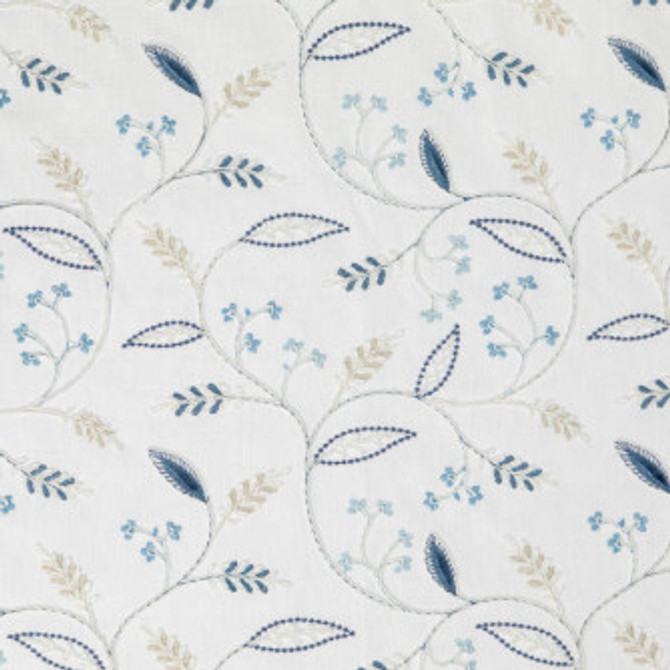 Plentiful Bluejay by Mitchell Designer Fabric #2104 52% Cotton, 48% Polyester India </p><p>Repeat: Horizontal: 10.37 and Vertical: 9.12 52 - Swanky Fabrics -