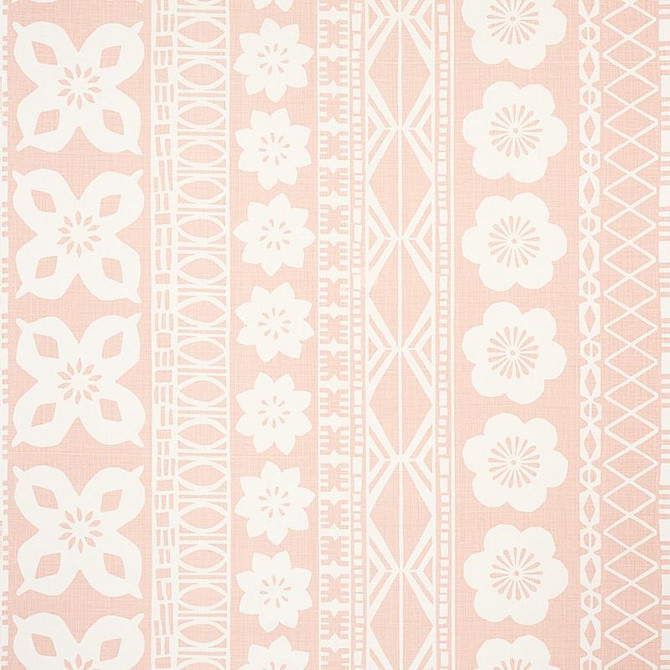 Mrs. Howell Blush 179871 by Schumacher Designer Fabric Copacabana 54.0" - Swanky Fabrics -