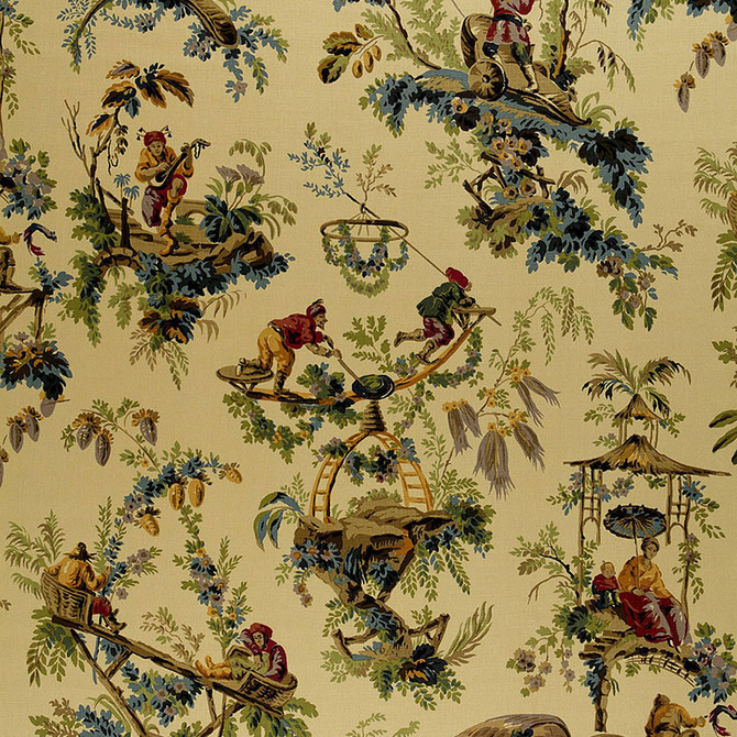 Plaisirs De La Chine Document 172850 by Schumacher Fabric Schumacher Fabric Plaisirs De La Chine Document 172850Fabric LINEN 100% THAILAND </p><p>Repeat: H: HORZ. 49" (124CM) , V: VERT. 62" (157CM) 54 - Fabric Carolina -