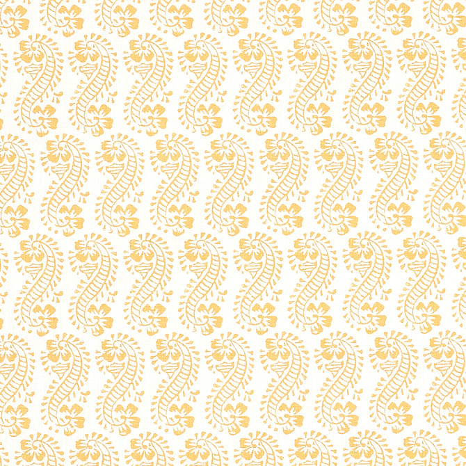Lani Gold 179181 by Schumacher Fabric Schumacher Fabric Lani Gold 179181Fabric LINEN 60% THAILAND </p><p>Repeat: H: HORZ. 3 3/8" (9CM) , V: VERT. 6 1/4" (16CM) 54 - Fabric Carolina -