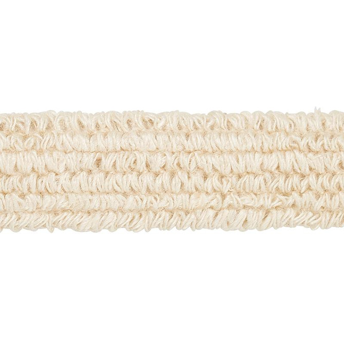 Barba Jute Tape Ivory 80061 by Schumacher Designer Trim Copacabana - Swanky Fabrics -