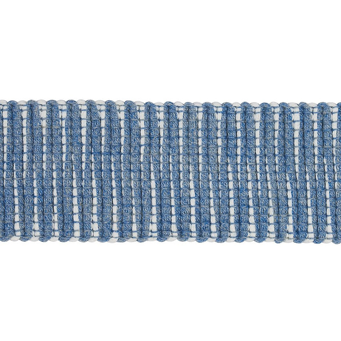 Pierce Tape Indoor/Outdoor Chambray 79413 by Schumacher Designer Trim Indoor/Outdoor Recolors - Swanky Fabrics -