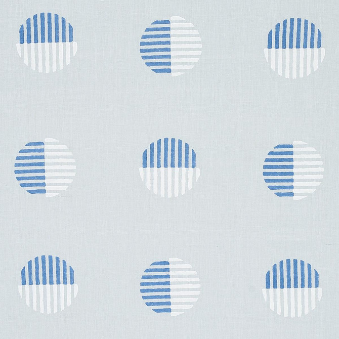 Ando Hand Block Print Chambray 180000 by Schumacher Designer Fabric Smith Street 27.0" - Swanky Fabrics -