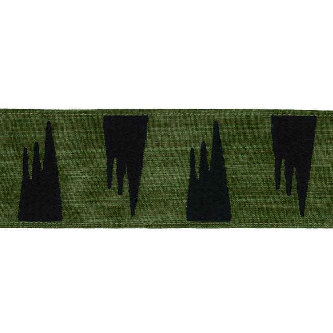 Tutsi Green 81782 by Schumacher Designer Trim David Kaihoi 2.75" - Swanky Fabrics -