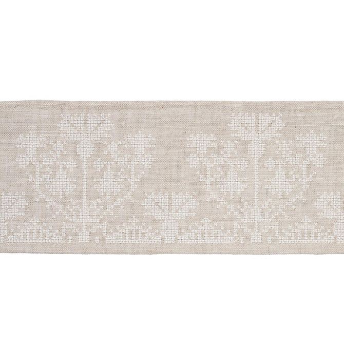 Custis Embroidered Tape Shell 81662 by Schumacher Designer Trim Williamsburg - Swanky Fabrics -