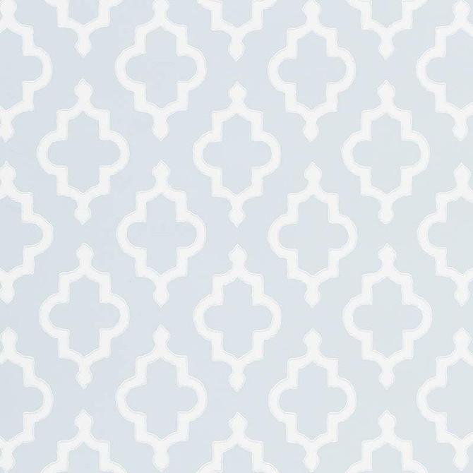 Jake Orpington Blue 5009860 by Schumacher Designer Wallpaper Veere Grenney 3.75" - Swanky Fabrics -