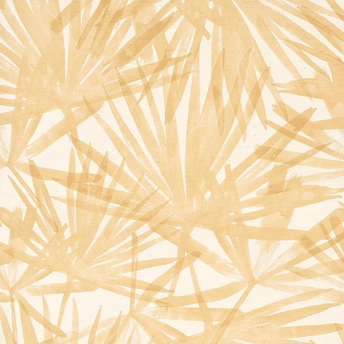 Sunlit Palm Sisal Wheat 5012041 by Schumacher Designer Wallpaper Natura 34.0" - Swanky Fabrics -