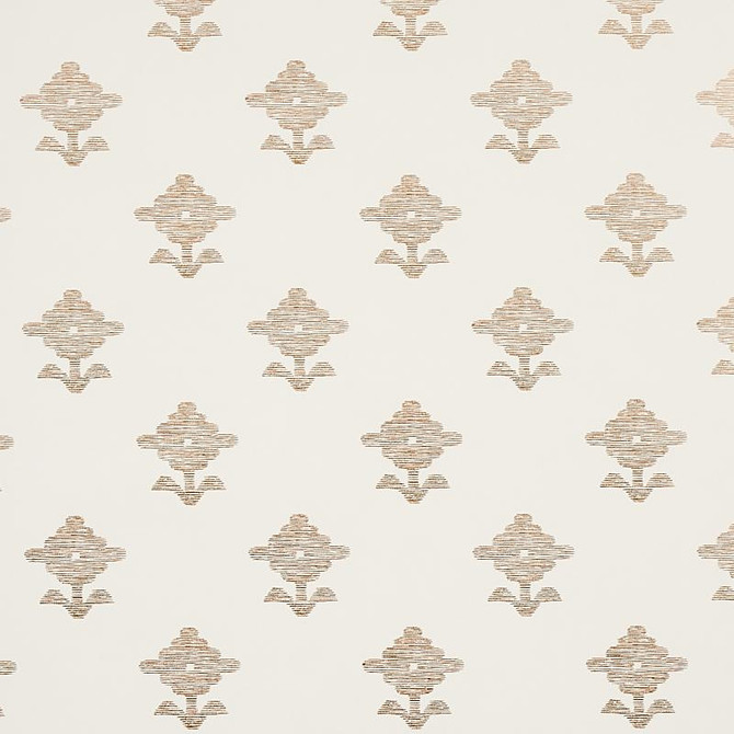 Rubia Ivory 5012221 by Schumacher Designer Wallpaper East Meets West 13.5" - Swanky Fabrics -