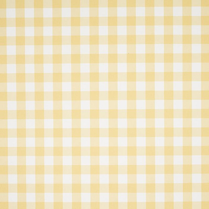 Willa Check Small Yellow 5012363 by Schumacher Designer Wallpaper Plaid Wallcoverings 2.0" - Swanky Fabrics -