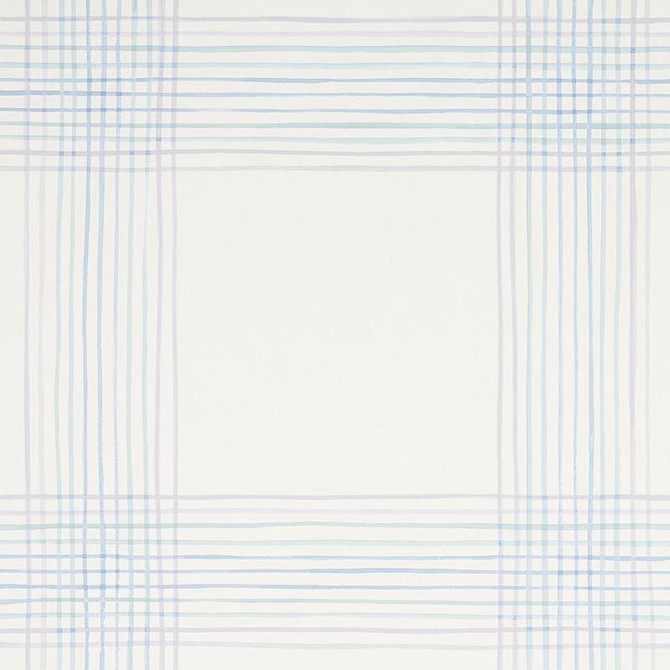 Minerva Plaid Hyacinth 5012371 by Schumacher Designer Wallpaper Plaid Wallcoverings 27.0" - Swanky Fabrics -