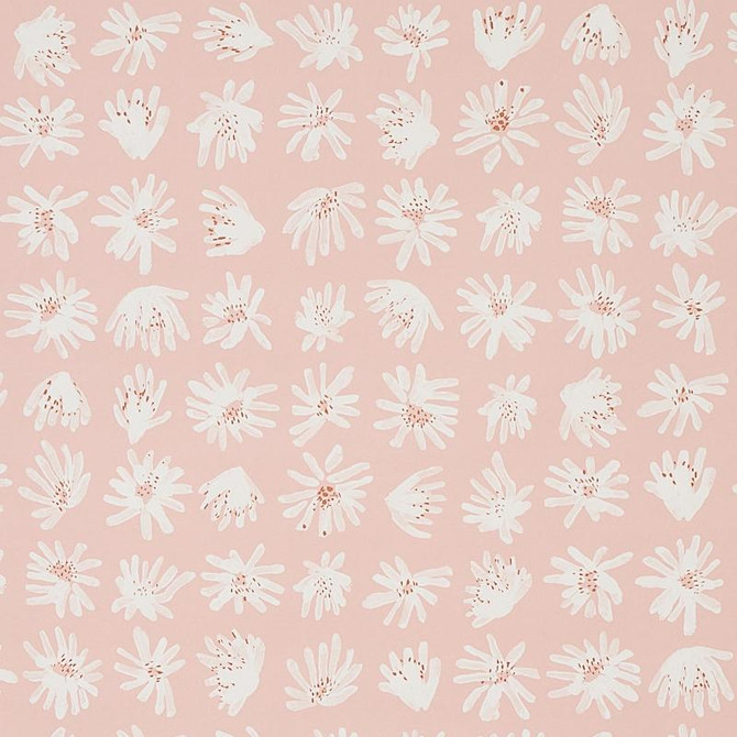 Meadow Rock Blush 5012230 by Schumacher Designer Wallpaper Caroline Z Hurley 13.5" - Swanky Fabrics -
