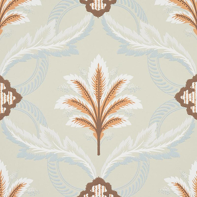 Front Waltz Sage 5013150 by Schumacher Designer Wallpaper Hobe Erwin 10.25" - Swanky Fabrics -