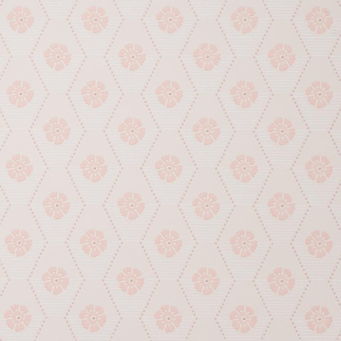 Hive Bloom Blush 5013163 by Schumacher Designer Wallpaper Hobe Erwin - Swanky Fabrics -