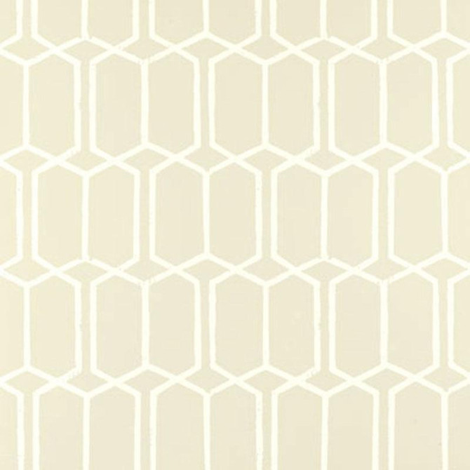 Modern Trellis Alabaster 5003283 by Schumacher Designer Wallpaper The Smart Set 6.75" - Swanky Fabrics -