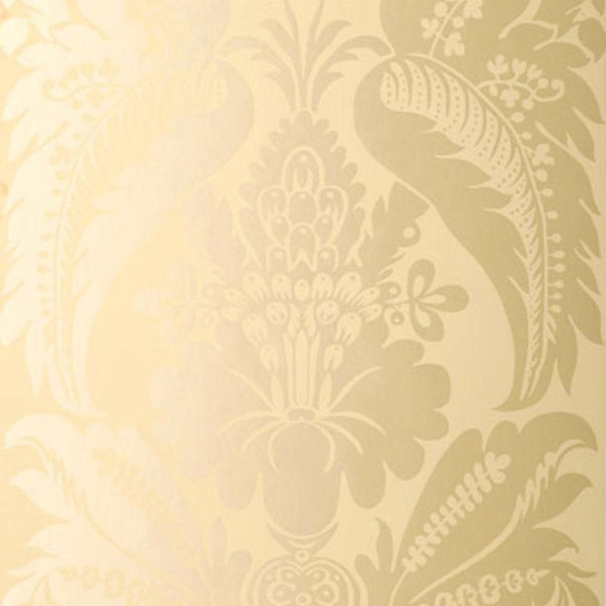 Montebello Damask Ecru 5003730 by Schumacher Designer Wallpaper Palazzo 11.0" - Swanky Fabrics -