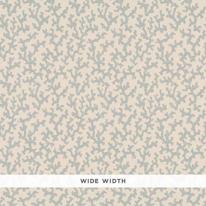 Folly Orpington Blue 5008004 by Schumacher Designer Wallpaper Veere Grenney 4.38" - Swanky Fabrics -