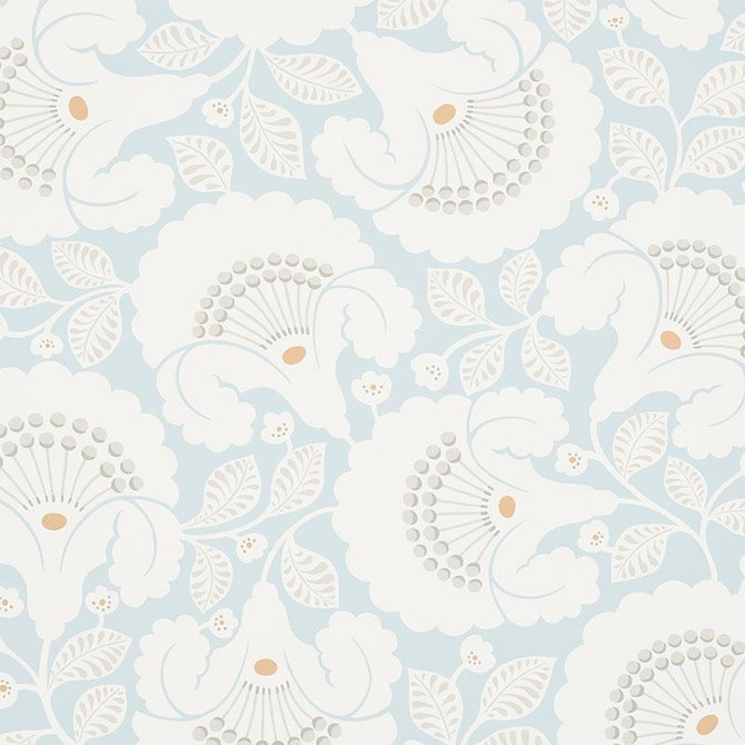 Jackie Sky 5010371 by Schumacher Designer Wallpaper Wallflowers 27.0" - Swanky Fabrics -