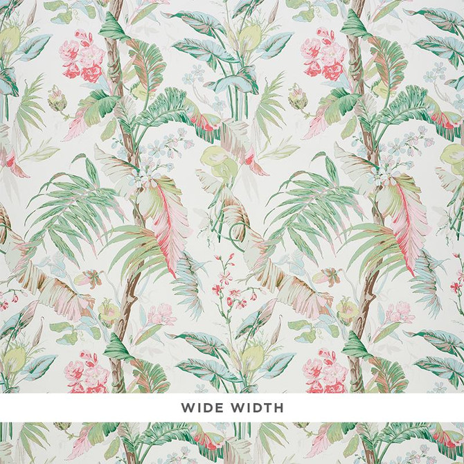 Tropique Blush 5010481 by Schumacher Designer Wallpaper Signature Schumacher 27.0" - Swanky Fabrics -