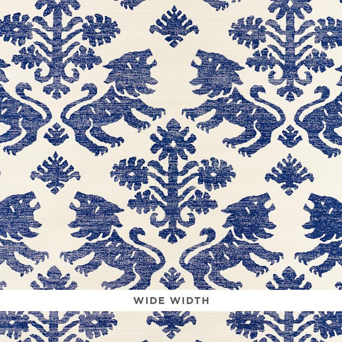 Regalia Sisal Blue 5010530 by Schumacher Designer Wallpaper Step Lively 17.0" - Swanky Fabrics -