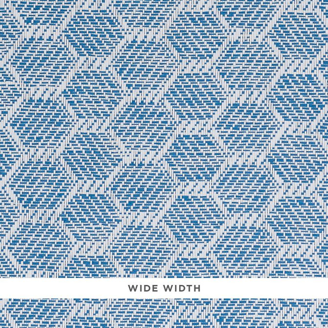 Abaco Paperweave Blue 5011282 by Schumacher Designer Wallpaper Woven Wallcoverings 1.25" - Swanky Fabrics -