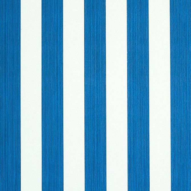 Edwin Stripe Medium Navy 5011887 by Schumacher Designer Wallpaper Stripe Wallcovering Collection 2.44" - Swanky Fabrics -