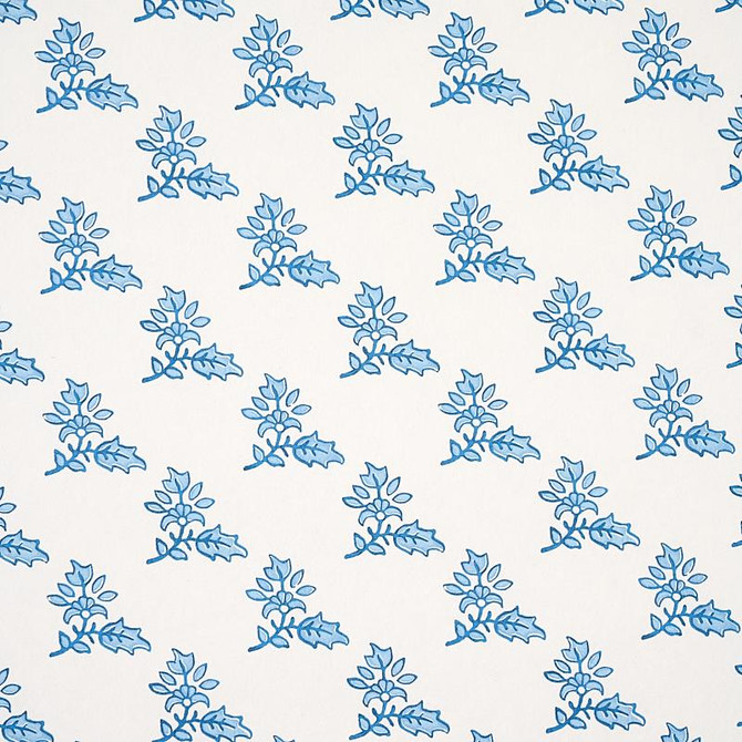 Torbay Blue 5011921 by Schumacher Designer Wallpaper Jacaranda 27.0" - Swanky Fabrics -