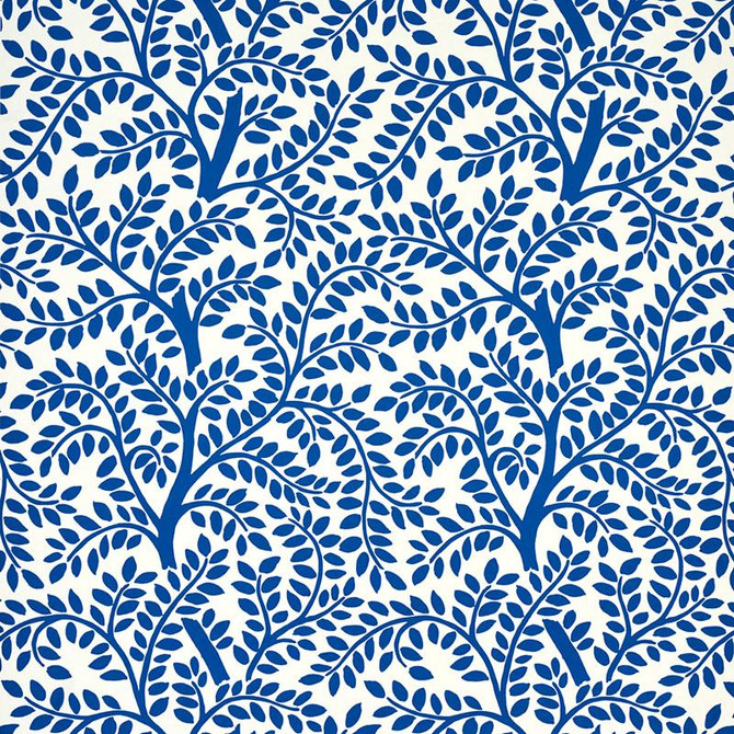 Temple Garden Ii Blue 5011962 by Schumacher Designer Wallpaper Happy Together 13.5" - Swanky Fabrics -