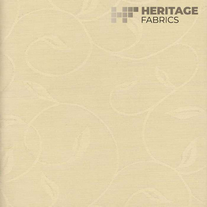 Regal Vine Parchment by Heritage Designer Fabric - 57% Cotton 43% Polyester Turkey Horizontal: 7.5" and Vertical: 12.5" 54" - Swanky Fabrics -