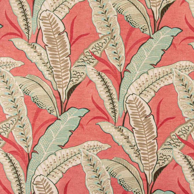 D3305 Coral by Charlotte Designer Fabric Linen Prints 95% Polyester, 5% Linen Asia Exceeds 100,000 Wyzenbeek Rubs (Heavy Duty) </p><p>Repeat: Horizontal 28" x Vertical 26" 54 Inches - Swanky Fabrics -