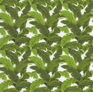 Baja White by Norbar Designer Fabric SUNTASTIC 100% SPUN POLYESTER TAIWAN 12 1/2"V 9"H 54 - Swanky Fabrics -