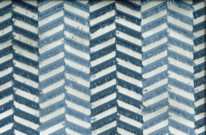 Shaw Ceramic 470 by Norbar Designer Fabric PANDORA 50% POLYESTER 50% COTTON INDIA 1"V 6 1/2"H 52 - Swanky Fabrics -