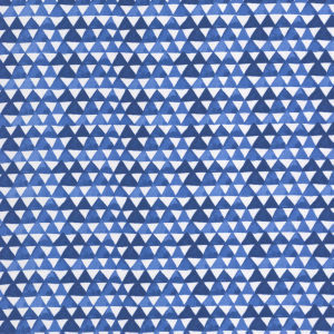 Sherman Indigo by Norbar Designer Fabric SUNRISE 100% SPUN POLYESTER TAIWAN 5 1/4"V 4 1/2"H 54" - Swanky Fabrics -