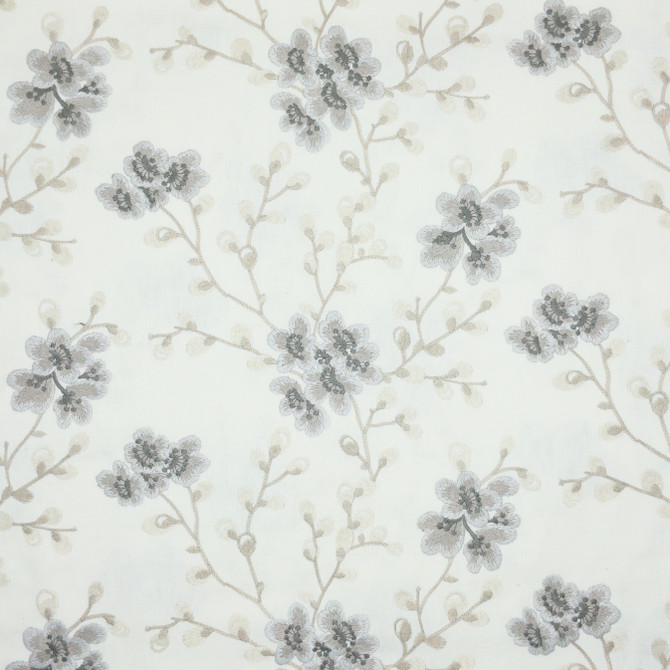 Peaceful 1 Platinum by Stout Fabric Stout Fabric Peaceful 1 PlatinumFabric COMFORTABLE LIVING LINEN/SHADOW 52%COT 48%POL %REMB INDIA </p><p>Repeat: H: 26.375, V: 9.250 53 in - Fabric Carolina -