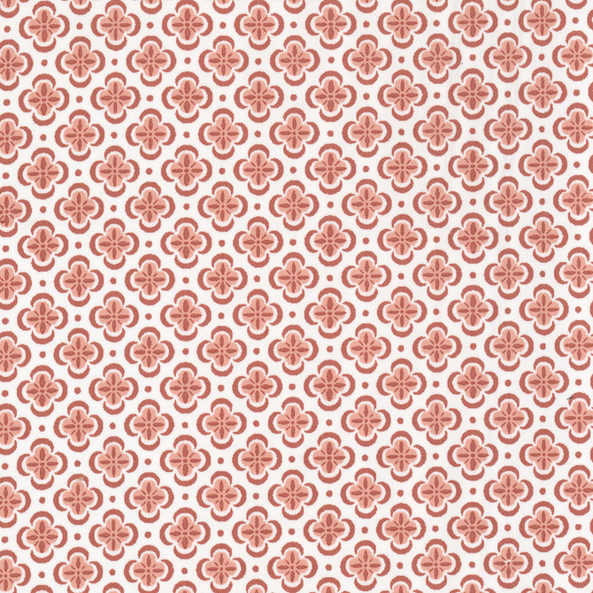 Basilica 2 Carnation by Stout Designer Fabric RAINBOW LIBRARY GINGER/POPPY 100%COT INDIA Horizontal: 1.500 and Vertical: 1.500 54 in - Swanky Fabrics -